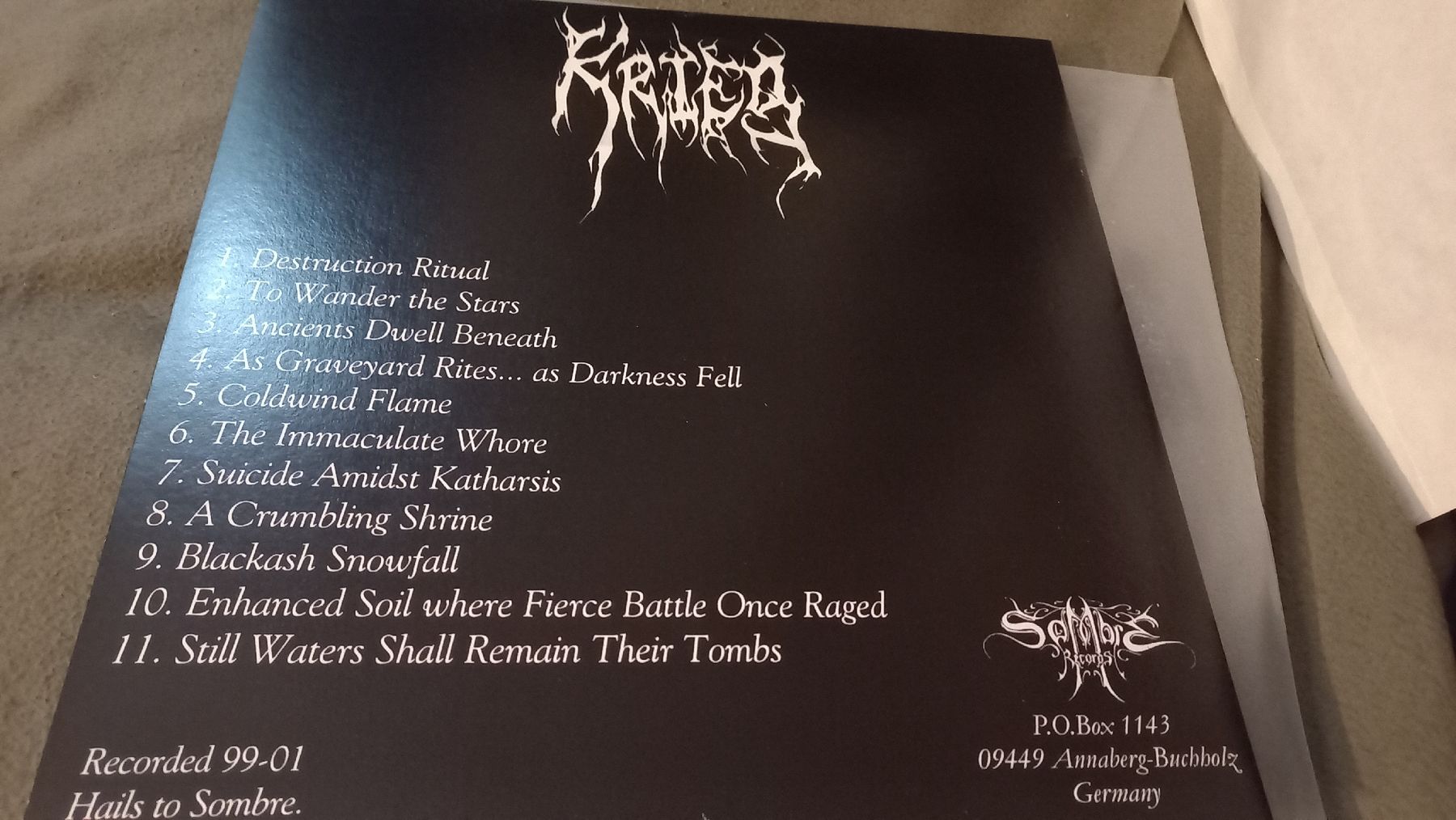 Dischi in vinile: KRIEG "Destruction Ritual" LP Vinyl BLACK METAL – Usato da Olten venduto da Donatello1984 1