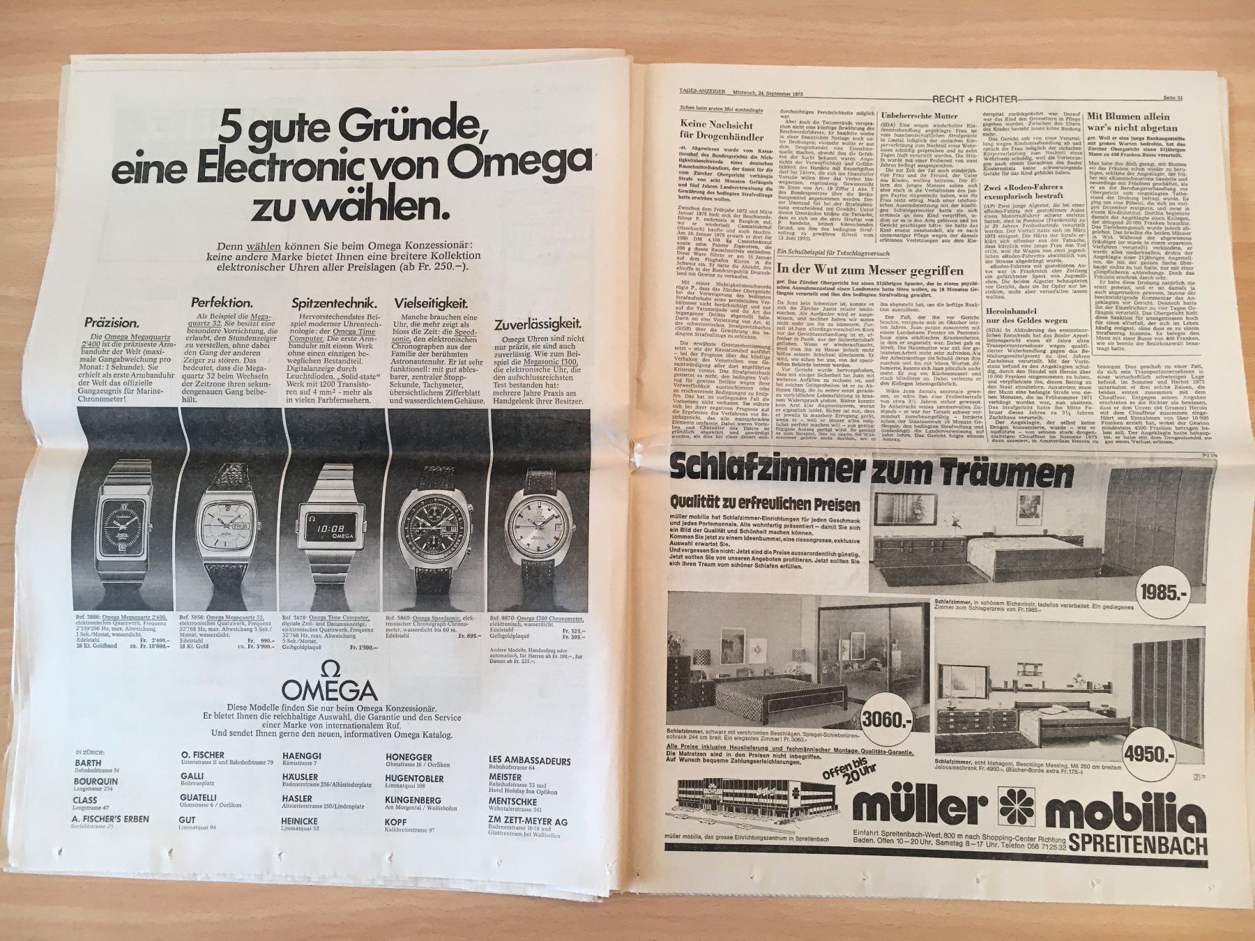 Zeitschriften & Magazine: Tagesanzeiger vom 24. September 1975 – Gebraucht aus Luzern von Jiggy_8898 8