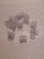 Mini Haarspangen, Haarklammern transparent, für Orchideen