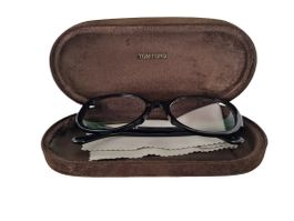 TOM FORD Brille mit Korrektur Schwarz mit Etui
