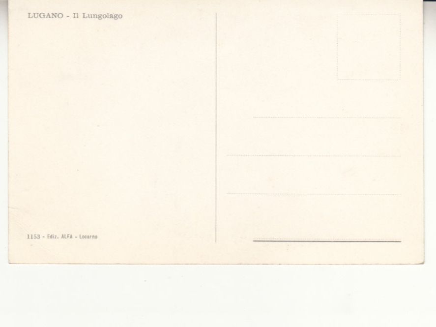 Cartoline postali: Lugano ca. 1960 – Usato da Bürglen TG venduto da StampGraf 1