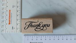 Holzstempel "Thank you" für Karten basteln *NEUWARE*