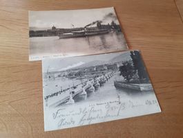 GENEVE - 1904 - DEPART du BATEAU - DAMPFER LA SUISSE
