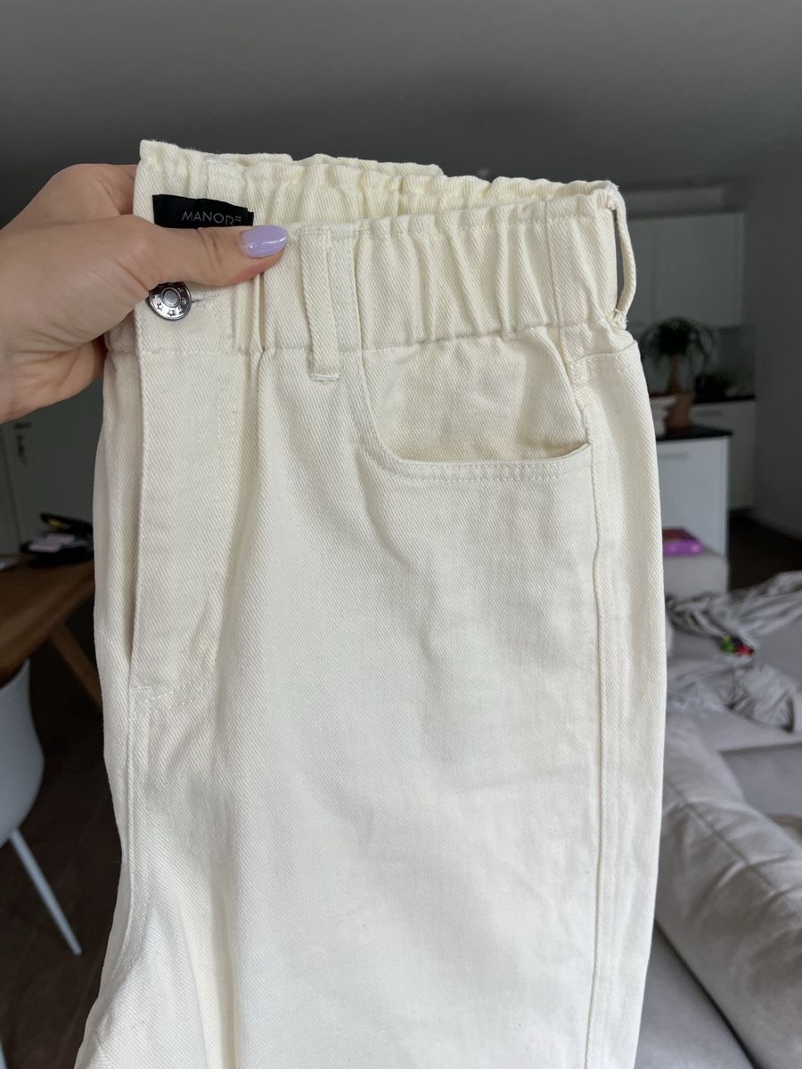 Manor Pantaloni: Pantalon Manor crème taille 38 – Nuovo (secondo la descrizione) da Hauterive NE venduto da Lipal 4