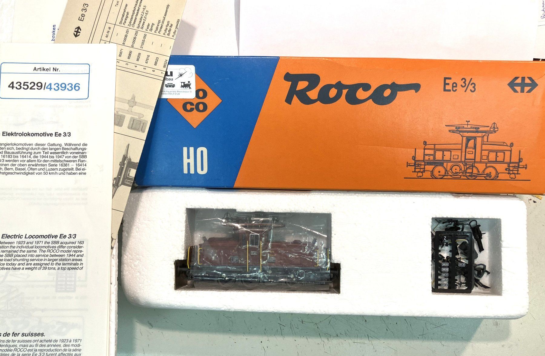 Roco Trains électriques: Roco 43529 SBB Ee3/3 braun digital – Défectueux à Frauenfeld par gut_und_guenstig 5