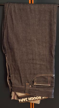 Jeans Herren ROUGH JAPAN Selvage Denim dunkles Blau