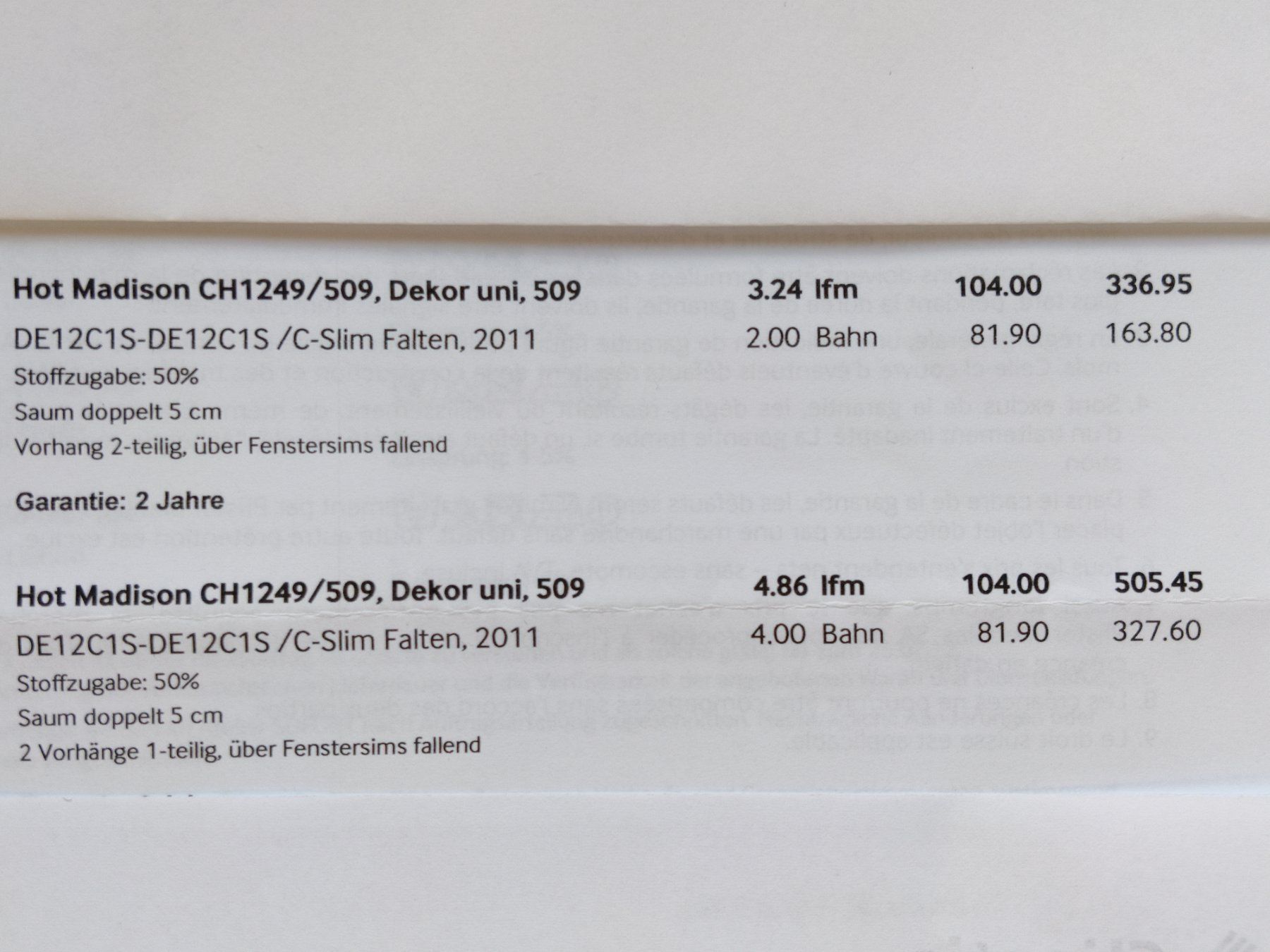 Tende: Vorhänge Möbel Pfister – Usato da Gächlingen venduto da Jungy771 3