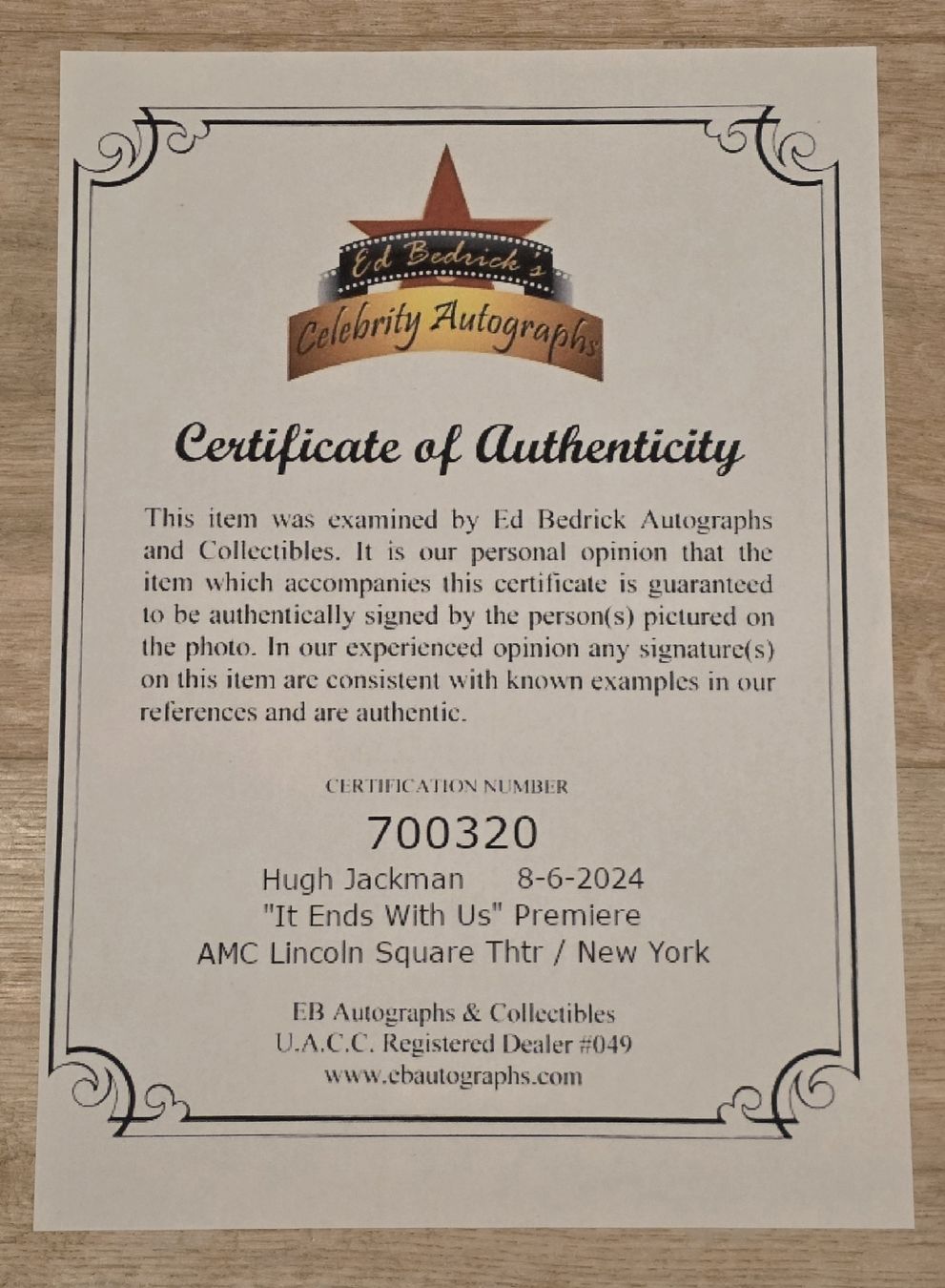 Autografi: Hugh Jackman Signatur – Nuovo (secondo la descrizione) da Feldbach venduto da gardenmagic 3