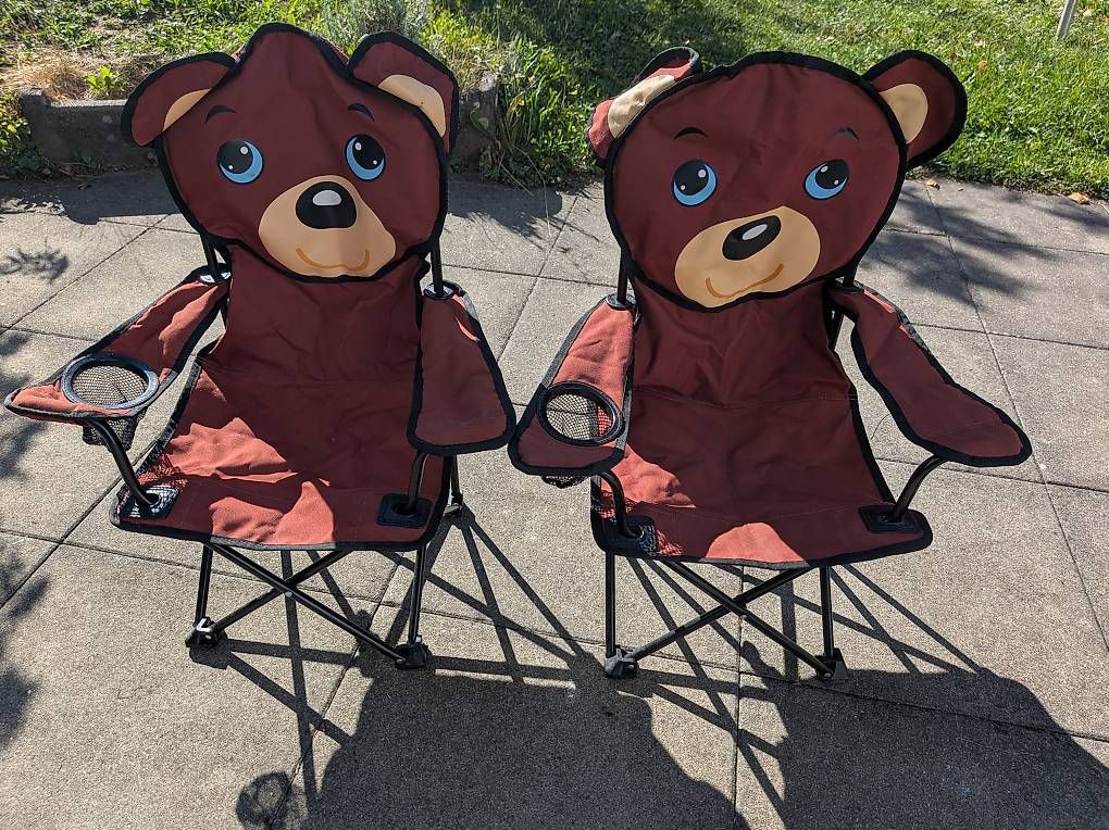 Stühle: Kinder Camping Klappstuhl Bär mit Tragetasche – Gebraucht aus Stansstad von lengsi 3