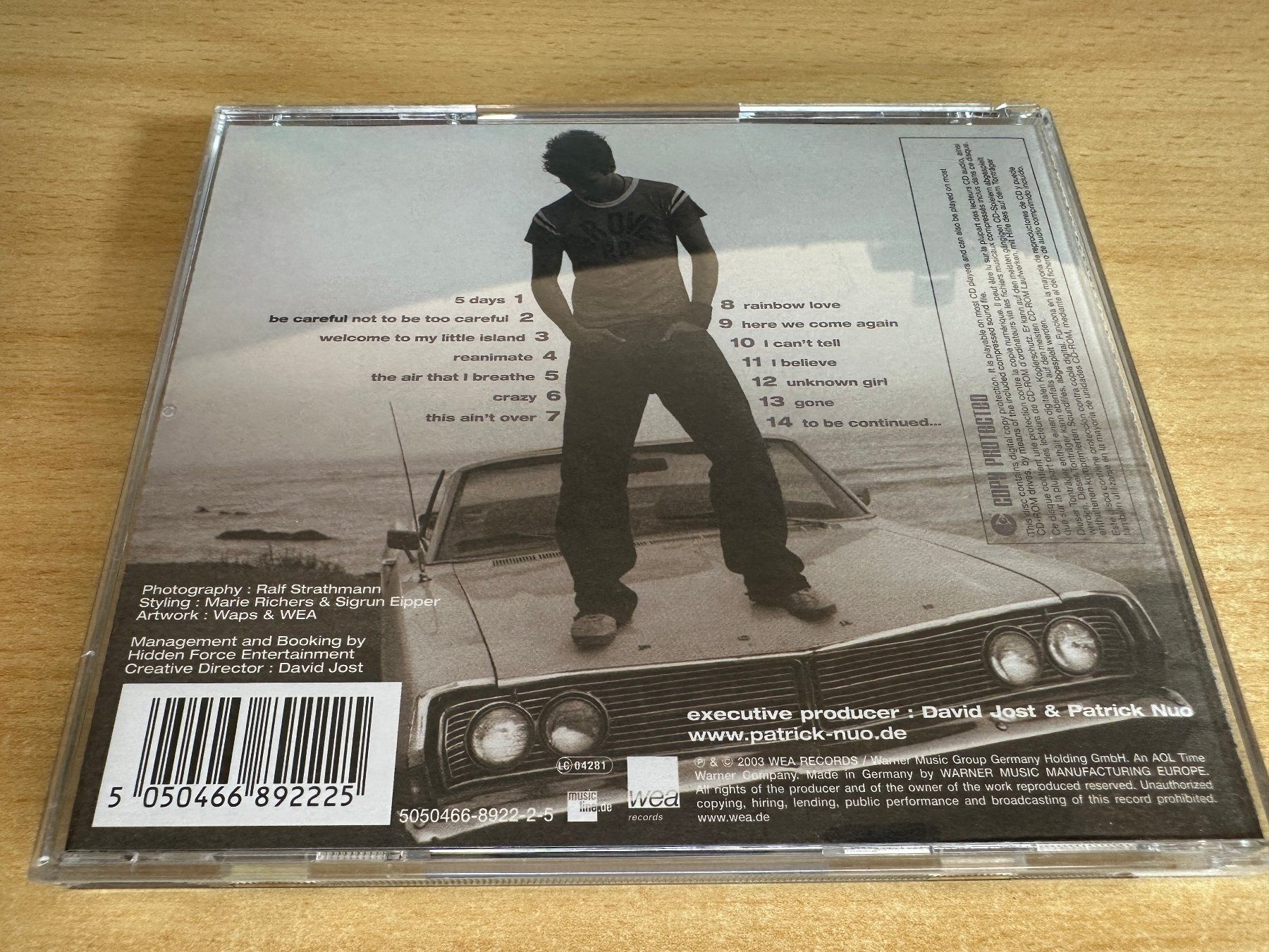 CD: L2 Patrick Nuo – Welcome – Usato da Rikon im Tösstal venduto da Alpenmutz 1