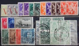 Belgien ex. Kat. 681-844 */gest. 1944/49