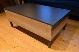 Couchtisch Anthrazit/Holz ausziehbar