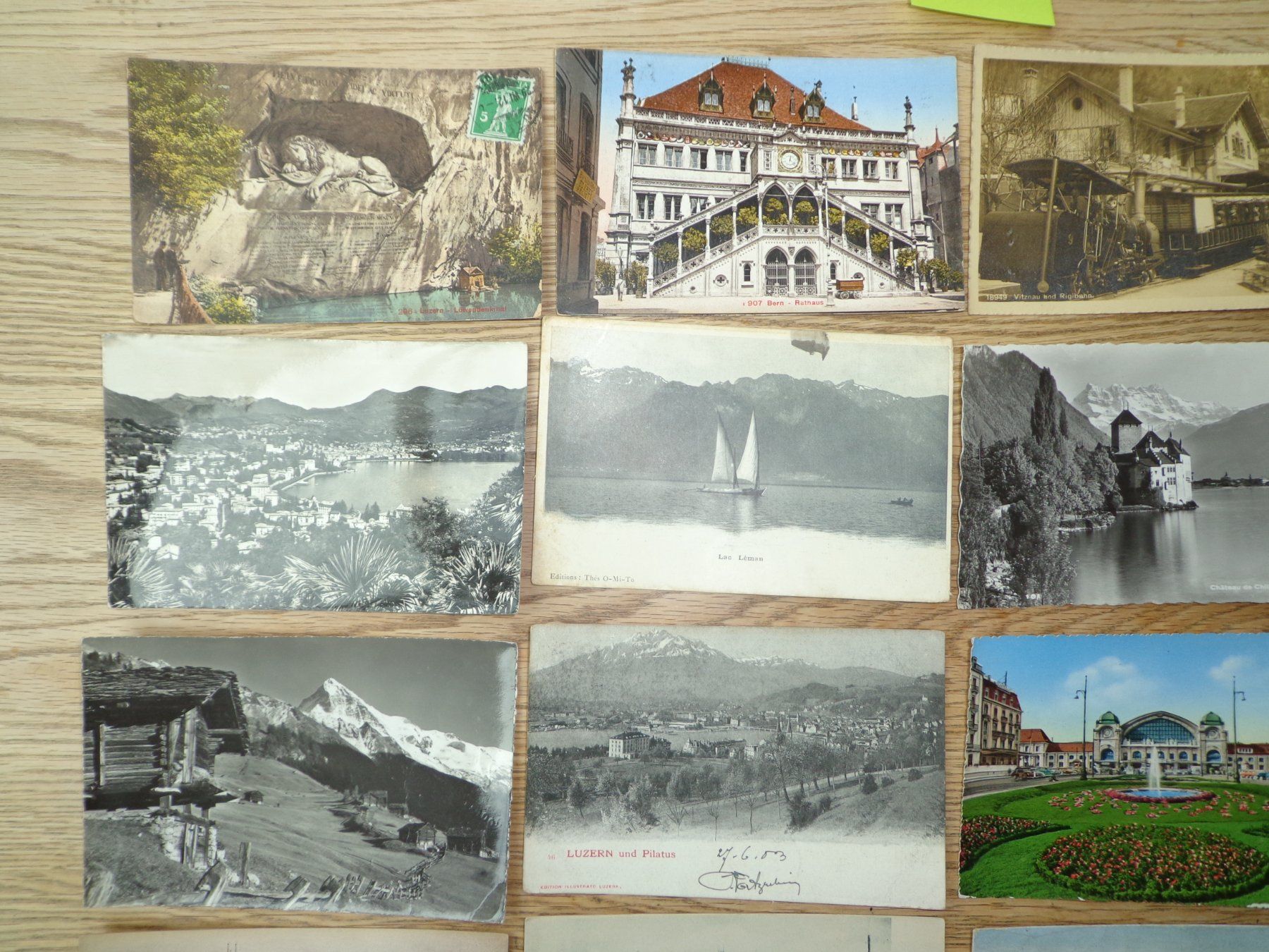 Cartoline postali: Antike Postkarten Ansichtskarten Schweiz Sammlung 20 Stück – Usato da Andeer venduto da Baerenburger 1