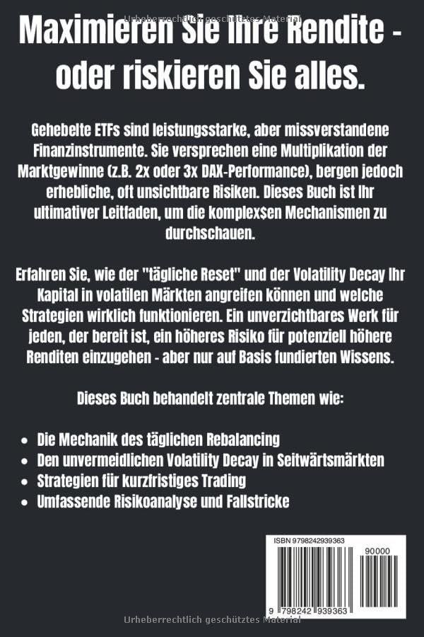 Libri: Leveraged ETFs Masterclass: Rendite maximieren BUCH NEU – Nuovo e nell'imballaggio originale da Neftenbach venduto da jeanpiereeeee 1
