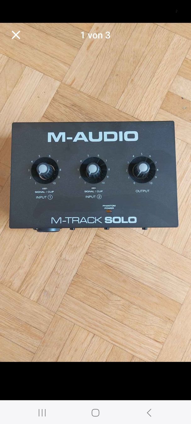 Equalizer: M-Audio Track Solo USB Interface – Neu und originalverpackt aus Bern von flo_c2qz 2