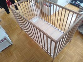 Babybett + Träumeland Matratze 120x60