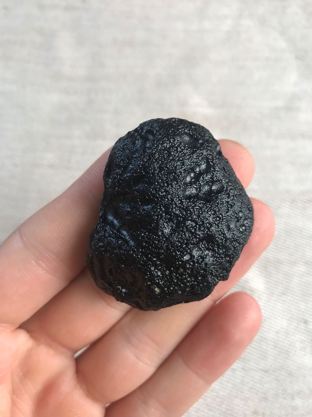 Edelsteine: grosser Tektit/Indochinit Einschlag Meteorit 49g – Gebraucht aus Biel von djvalbnc