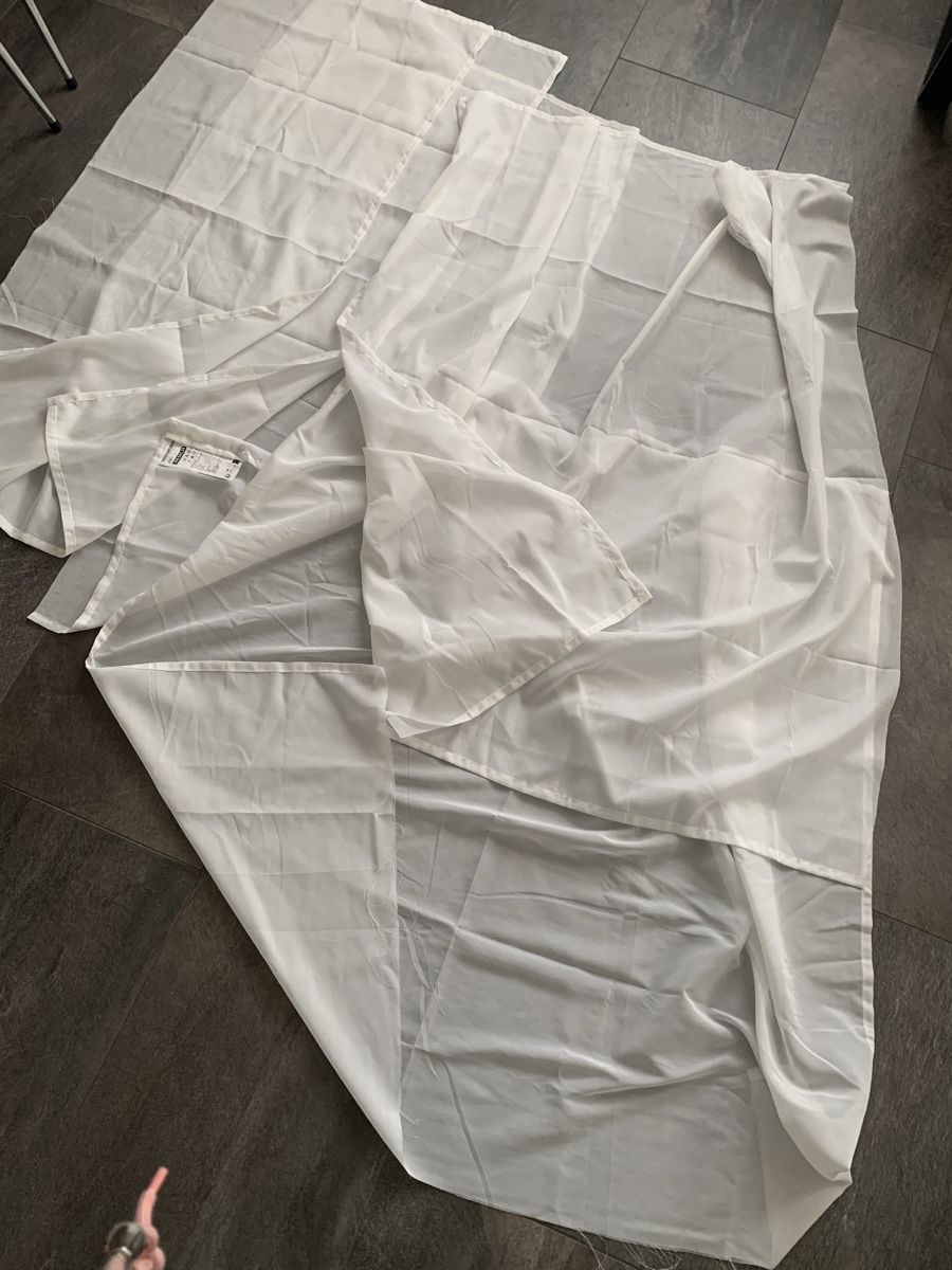 Ikea Tende: Ikea ROSENROBIN Vorhang, weiss, Stoffreste – Nuovo (secondo la descrizione) da Wängi venduto da JALE04 2