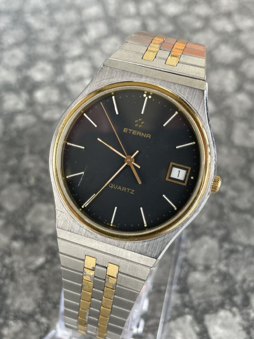 Eterna Uhren: Eterna Quartz Herrenuhr, Klassiker, Top! – Gebraucht aus St. Gallen von sqzxm72 4
