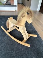 Holzschaukelpferd, Handarbeit, robust, ideal für Kinder