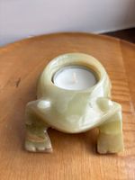 Teelichthalter Frosch aus Speckstein/ Onyx, Deko