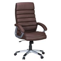 Amstyle Valencia Bürostuhl Kunstleder braun - SPM1.038