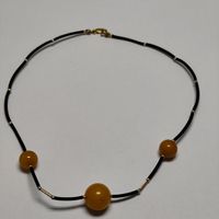 necklace vintage 18k gold and gold plated 