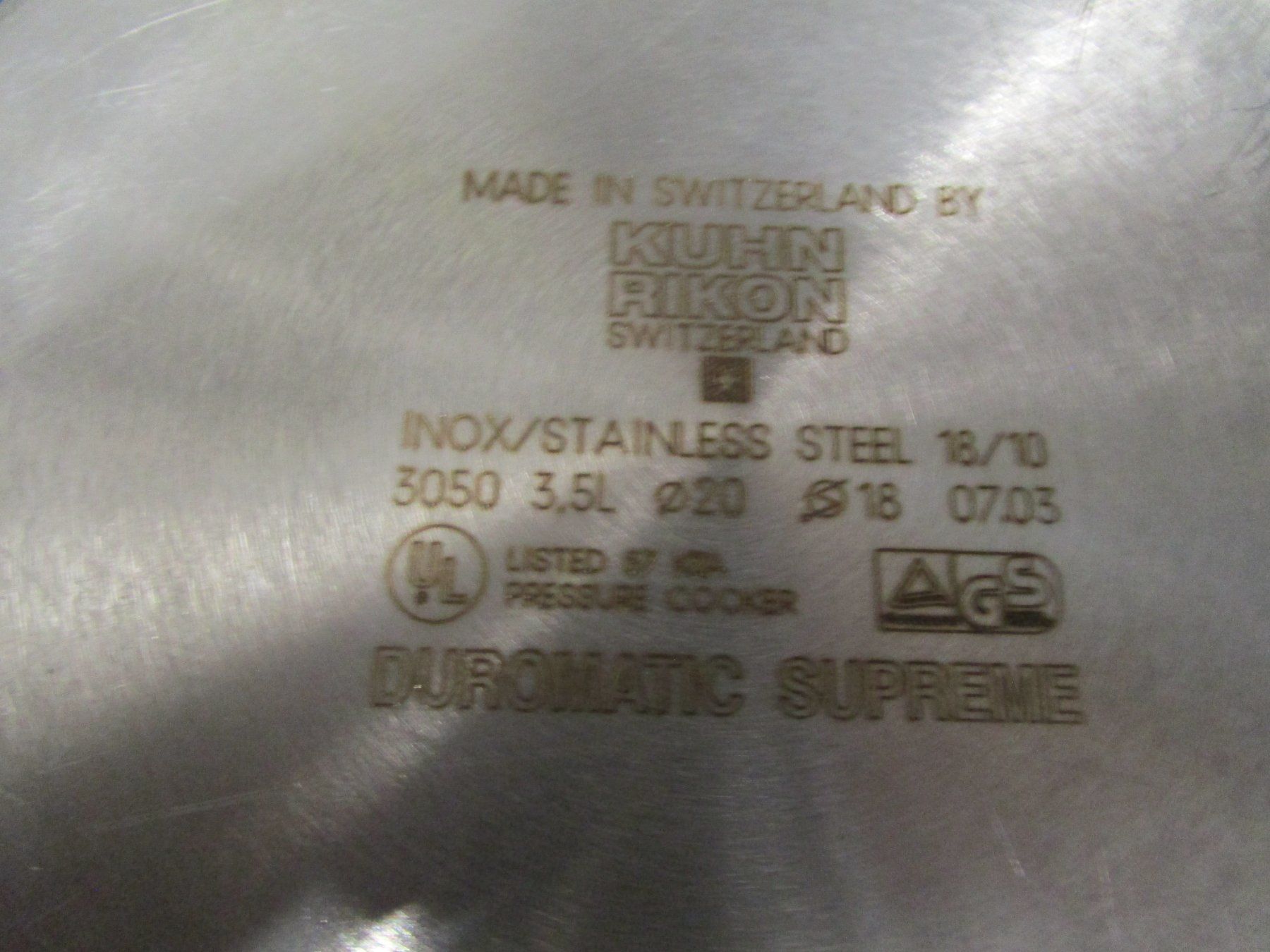 Duromatic Pentole: Duromatic   Dampfkochtopf  Kuhn Rikon – Usato da Rupperswil venduto da Ema10 5