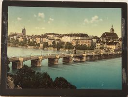 Antike Photo, Photochrom P.Z. um 1895 - Basel,  16 x 22 cm