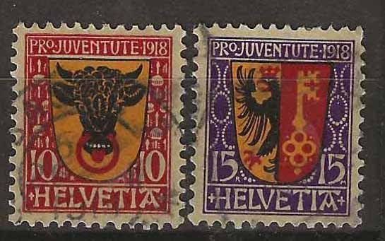 Tutti i francobolli: PJ018 - Pro Juventute 1918 obl. – Usato da Trélex venduto da Phil_Albert