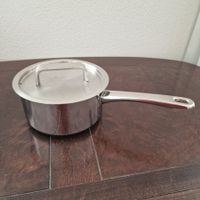 Gebrauchte Edelstahlpfanne mit Deckel Kuhn Rikon Prestige