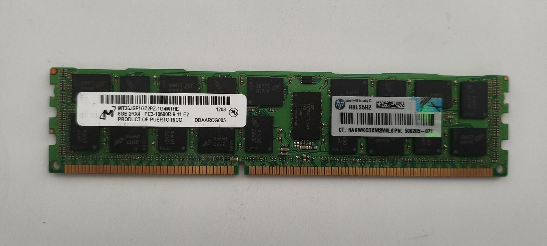 Memory / RAM: 4x Micron 8GB DDR3 ECC RDIMM (32GB) – Gebraucht aus Lausanne von Schwanderk