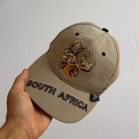 South Africa khaki embroidered Cap - Vintage baseball cap