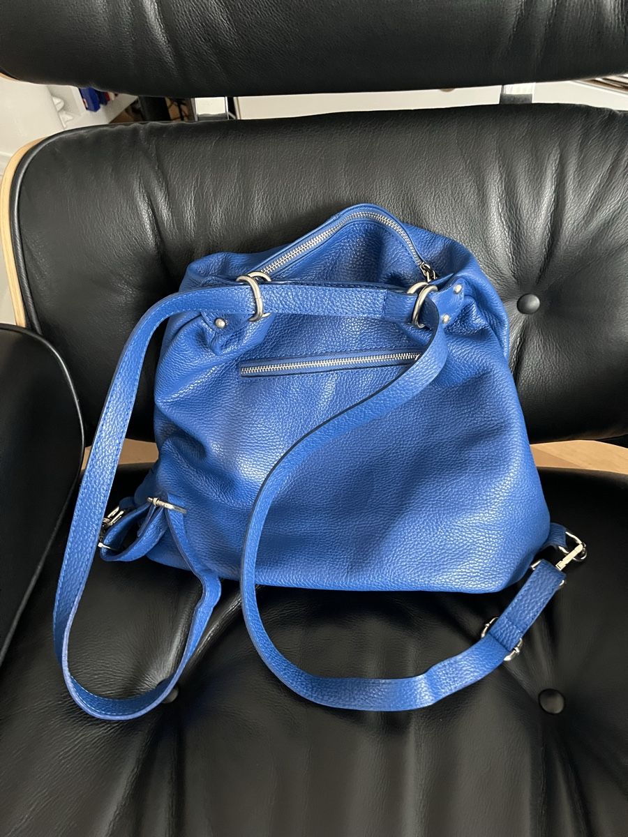 Borse da donna: Ledertasche / Lederrucksack kombiniert – Nuovo (secondo la descrizione) da Bolligen venduto da Vroni23 3