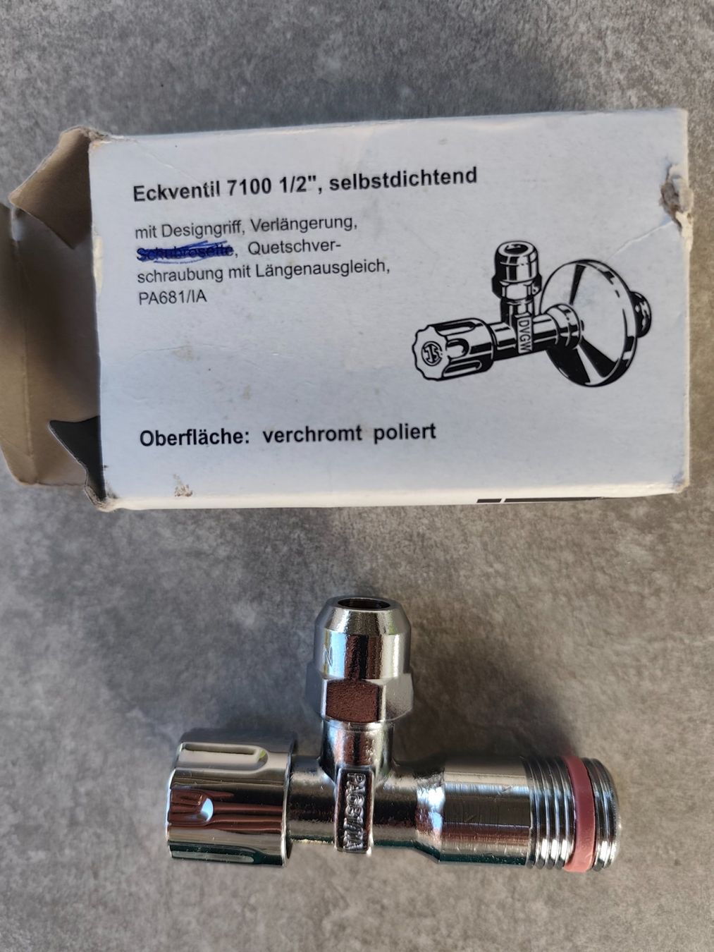Rubinetteria: Eckventil verchromt NEU – Nuovo e nell'imballaggio originale da Eschenbach LU venduto da Orchi