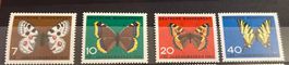 Belle série de timbres d’Allemagne Papillons 1962