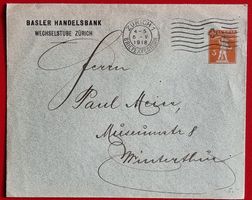 PRIVATGANZSACHE TELLKNABE BASLER HANDELSBANK ZÜRICH 1918