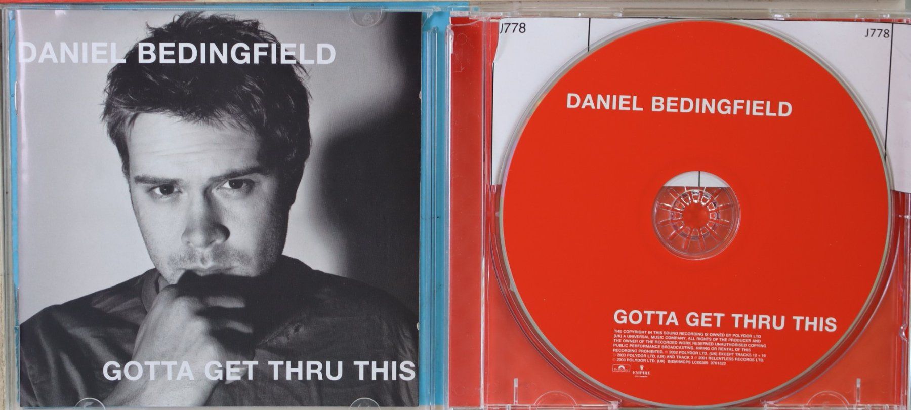 CD: Daniel Bedingfield – Gotta Get Thru Thing – Usato da Luzern venduto da CONTENTI 1