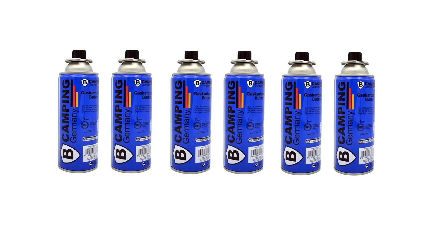 Apparecchiature e tecnologia a gas: 6er Set B-Camping Gaskartusche / Ventilkartusche – Nuovo e nell'imballaggio originale da Werdenberg venduto da EXA-Outdoor