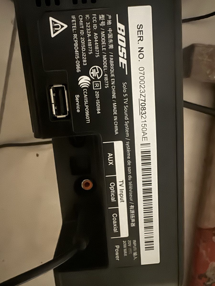 Bose Home Cinema: Bose Solo 5 Tv  Sound system – Usato da Trimbach venduto da SABO-61 7