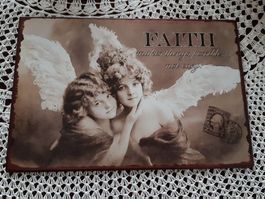 Metallschild "Faith"