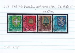 273-276 FD-Vollstempel vom Ort, 26.11.80, selten