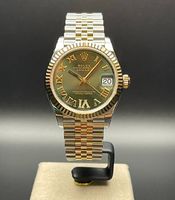 Rolex Datejust 31 Grün Stahl und Gold Diamant Neu 2026 NEW