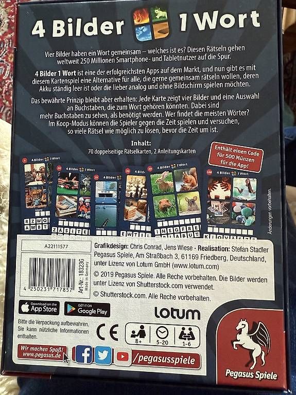 Giochi: Neues Karten-Spiel : 4 Bilder, 1 Wort  – Usato da Wallisellen venduto da Versiva4 1