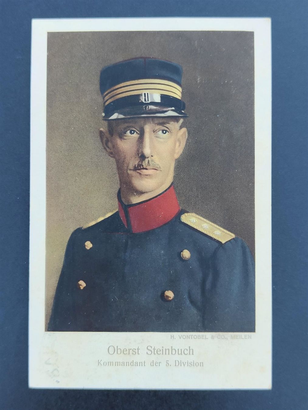 Cartoline postali: Postkarte Oberst Steinbuch 1915 – Usato da Bauma venduto da SwissMilitaria