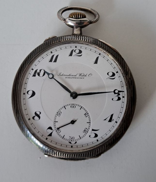 Iwc Exklusive Taschenuhren Original Große IWC Schaffhausen 14K 585