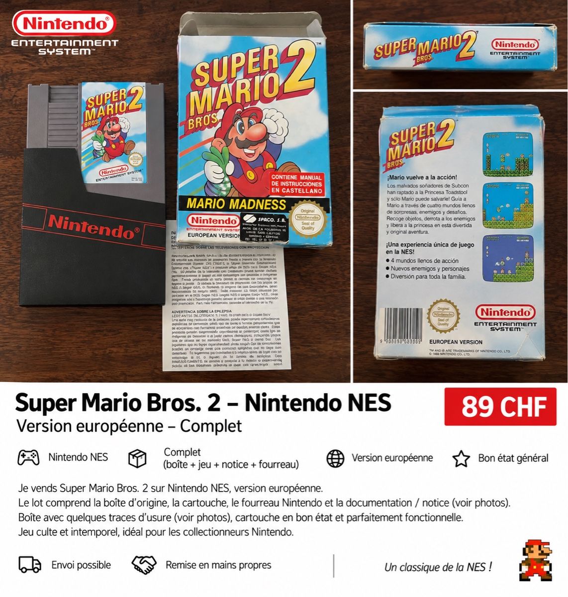 Nintendo Giochi: Super Mario Bros 2 – Usato da Gollion venduto da nun_tcl6