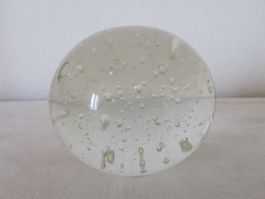Paperweight/Glaskugel mit Luftblasen guter Zustand