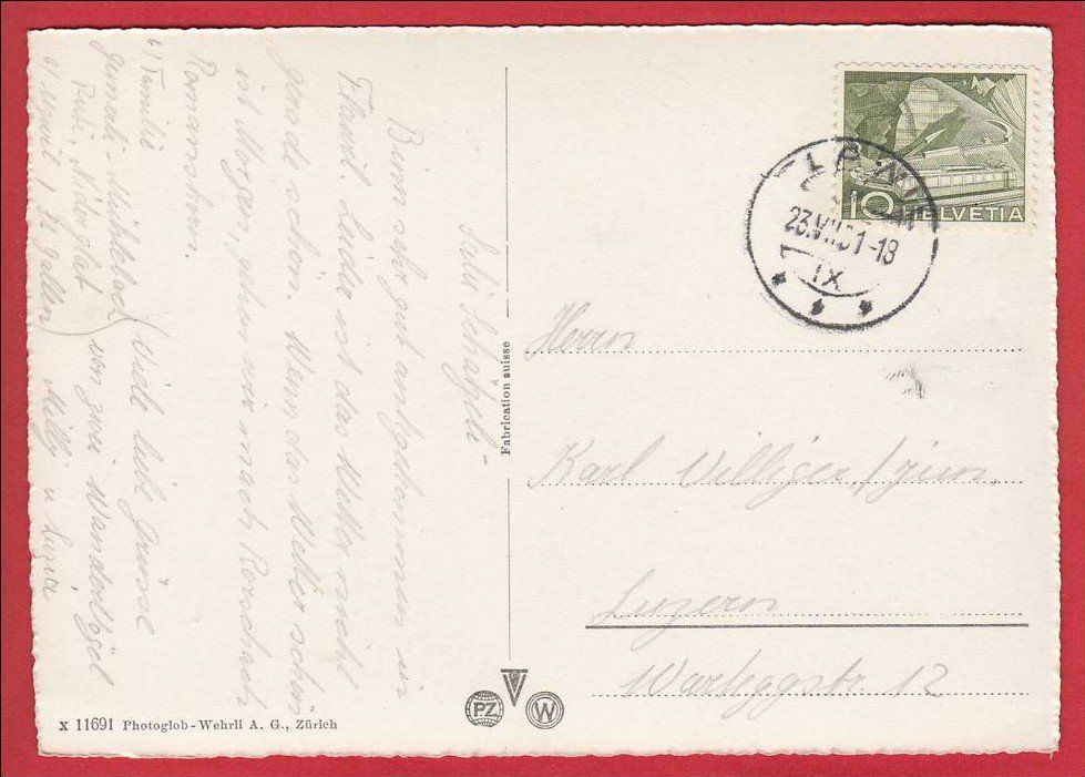 Cartoline postali: FLAWIL, GROSSFORMAT – Usato da Grüningen venduto da Kartenlaube 1