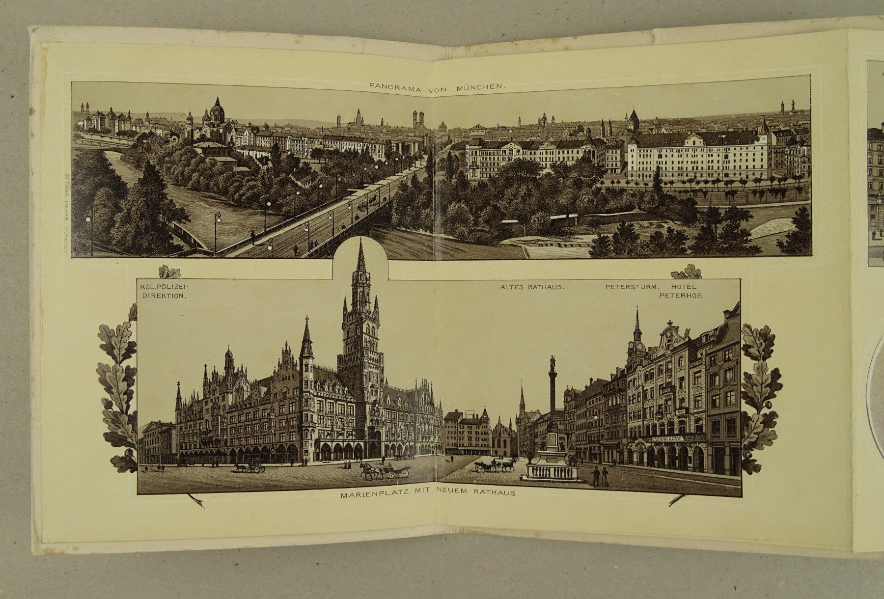 Libri: MÜNCHEN, LEPORELLO MIT PHOTOLITHOS UM 1900 – Usato da Grüningen venduto da Kartensammler 1